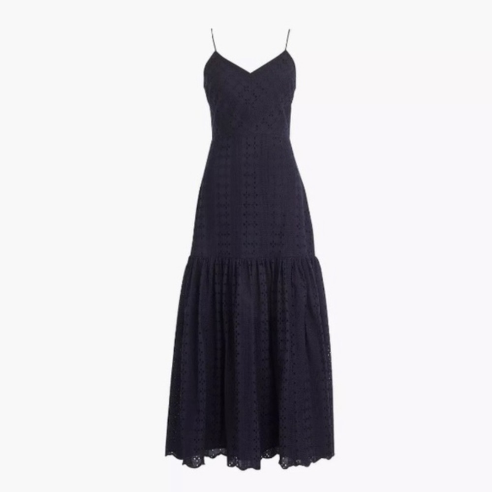 J. Crew Eyelet Maxi dress - Navy - Size 10